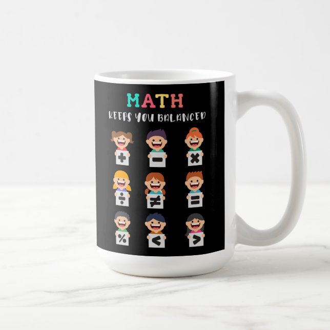 Taza De Café Math keeps you balanced (Derecha)