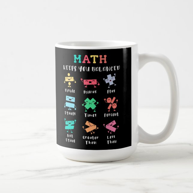 Taza De Café Math keeps you balanced (Derecha)