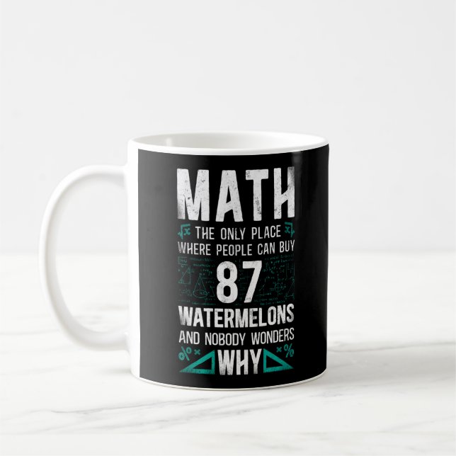 Taza De Café Math Math El Único Lugar Donde La Gente Puede Comp (Izquierda)