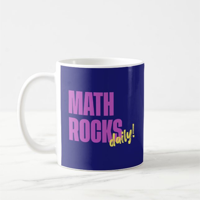 Taza De Café Math Rocks Daily (Izquierda)