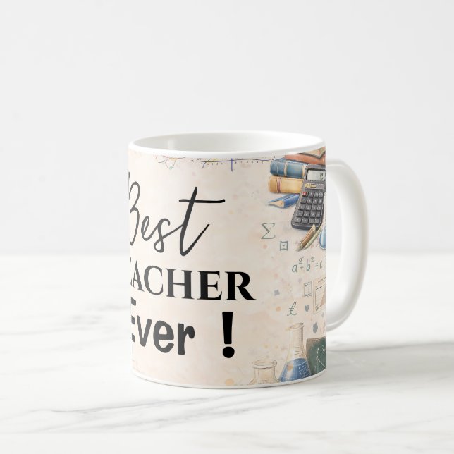 Taza De Café Math Teacher Thank You Mug (Anverso derecho)