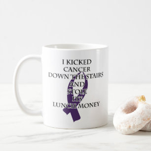 Taza De Café Matón del cáncer (cinta púrpura)