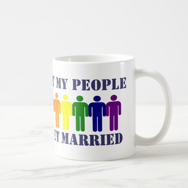 Taza De Café Matrimonio gay e igualdad (Derecha)