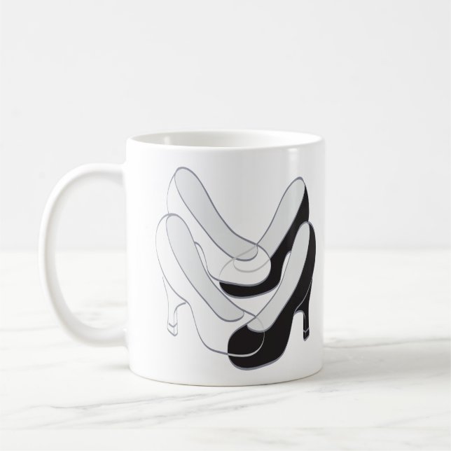 Taza De Café Matrimonio II, Diseño Clásico Café Blanco Mug (Izquierda)