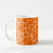Matriz floral abstracta (naranja) Arte fino