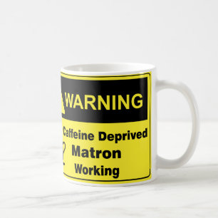 Taza De Café Matrona amonestadora del cafeína
