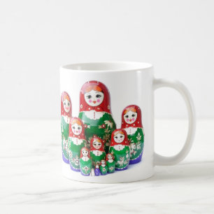Taza De Café Matryoshka - матрёшка (muñecas rusas)