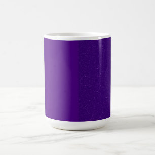 Taza De Café Matte y Purpurina Split Purple Mug - Personalizabl
