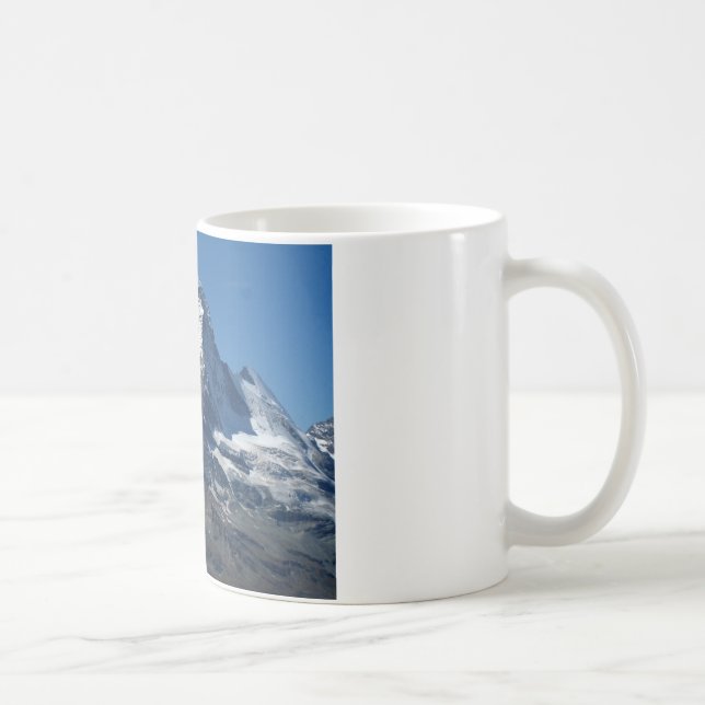 Taza De Café Matterhorn Alpes suizos Clásico Mug Blanco (Derecha)