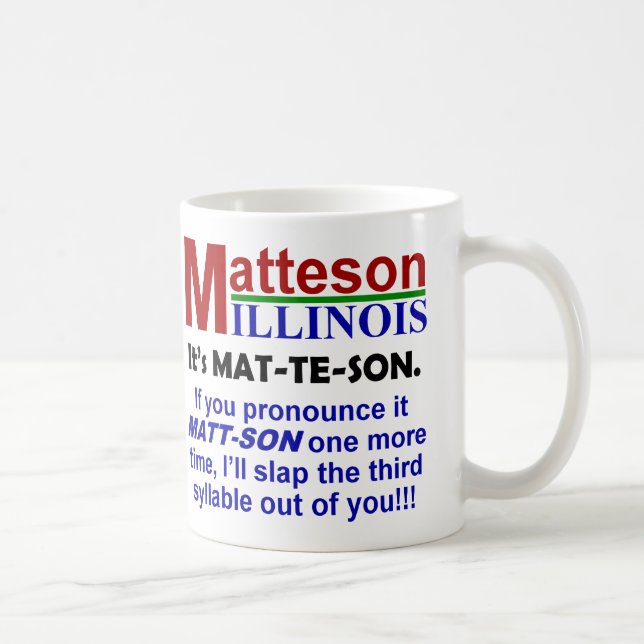 Taza De Café Matteson, Illinois (Derecha)