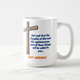Taza De Café Matthew 6:33 Cross