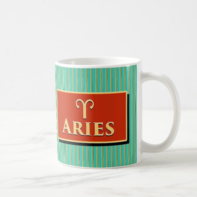 Taza De Café Matthew Aries Modern Retro (Derecha)