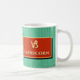 Taza De Café Matthew Capricorn Moderno Retro