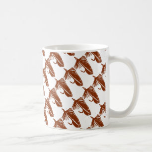 Taza De Café "Matuka marrón" trucha enrollada mosca