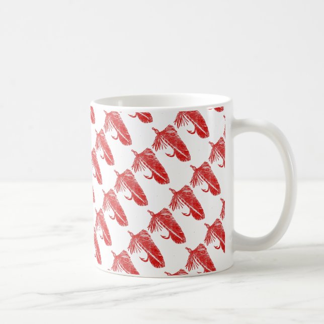 Taza De Café "Matuka roja" trucha enrollada mosca (Derecha)
