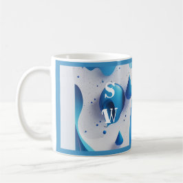 Taza de café matutina Cobalt Wave Signature