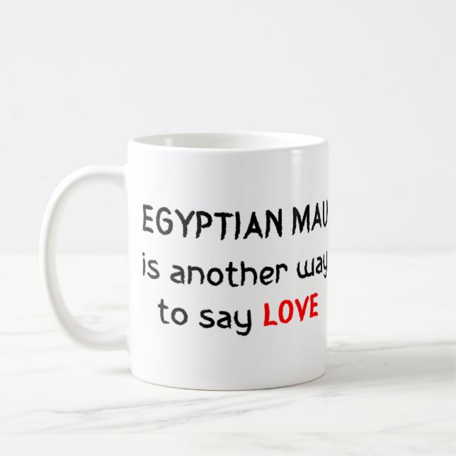 Taza De Café mau mau egipto love coffee mug (Izquierda)