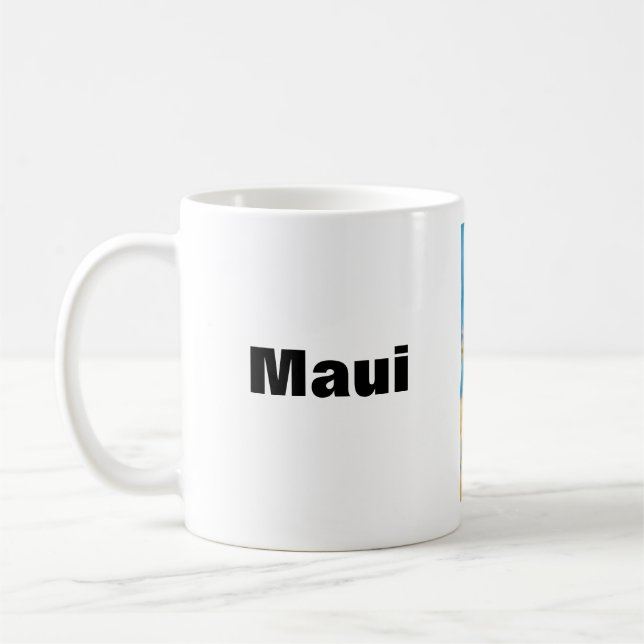 Taza De Café Maui Retrato de pollo Café Mug (Izquierda)