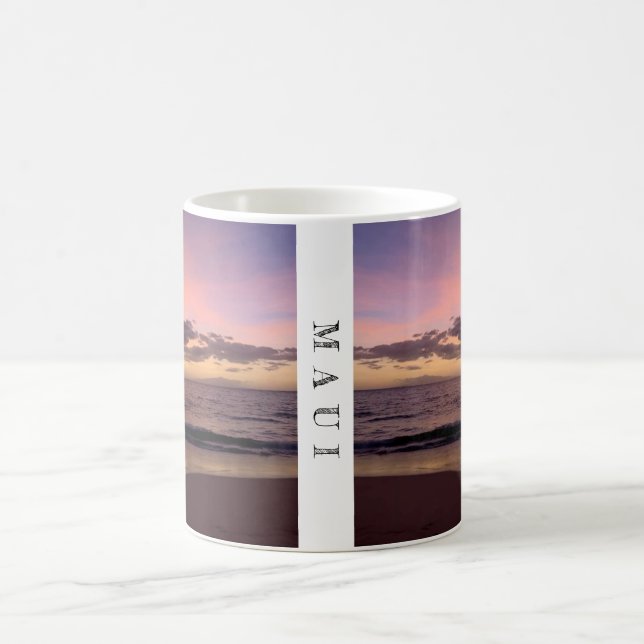 Taza De Café Maui Sunset Nature Mug (Centro)