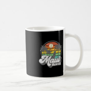Taza De Café Maui Vintage Hawái Playa Hawaiana Surf 70's Su
