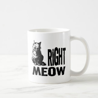 Taza De Café ¡MAULLIDO correcto! Gatito malvado divertido