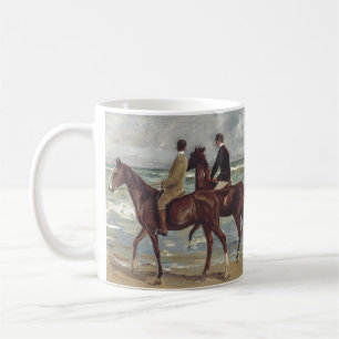 Taza De Café Max Liebermann: Dos jinetes en la playa Arte