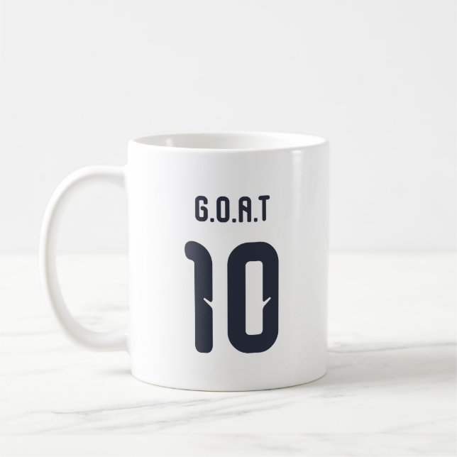 Taza De Café Máximo exponente argentino con el dorsal 10 (Izquierda)