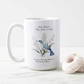 Taza De Café May Birth Month Flower Lily of the Valley Cumpleañ