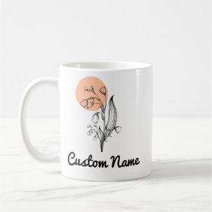Taza De Café May Birth Month Flower Lily of the Valley Cumpleañ