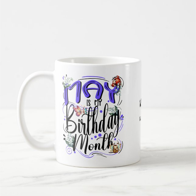 Taza De Café May es mi mamá cumpleaños, cumpleaños mayo (Izquierda)
