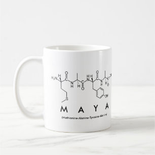 Taza De Café maya peptídica nombre mug