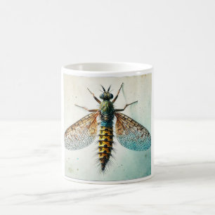 Taza De Café Mayfly Dorsal View 060824IREF211 - Watercolor