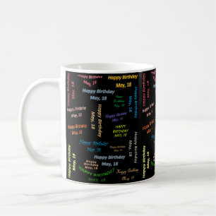 Taza De Café Mayo, 18 Cumpleaños Mug