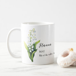 TAZA DE CAFÉ MAYO LILY DEL NOMBRE DEL MES DE FLORES DE NACIMIEN