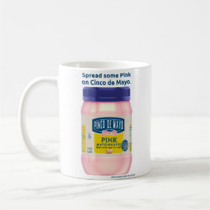 Taza De Café Mayonnaise rosa