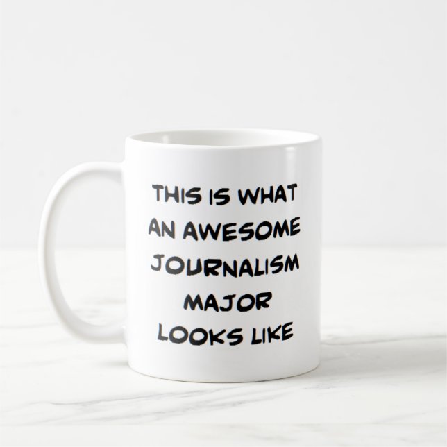 Taza De Café mayor de periodismo, impresionante (Izquierda)