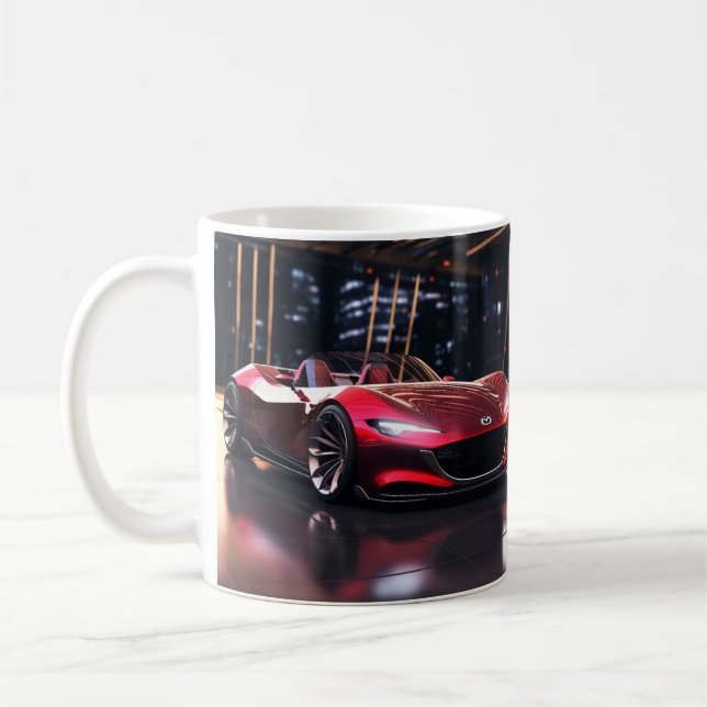 Taza De Café Mazda MX5 Miada y Mug futurista (Izquierda)