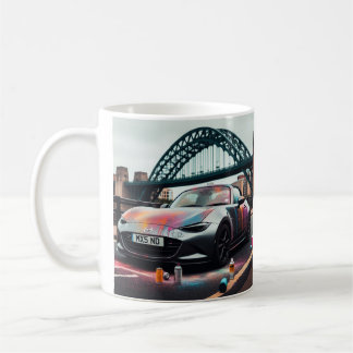 Taza De Café Mazda MX-5 Miata ND Gen 4 pulverización pintada Mu