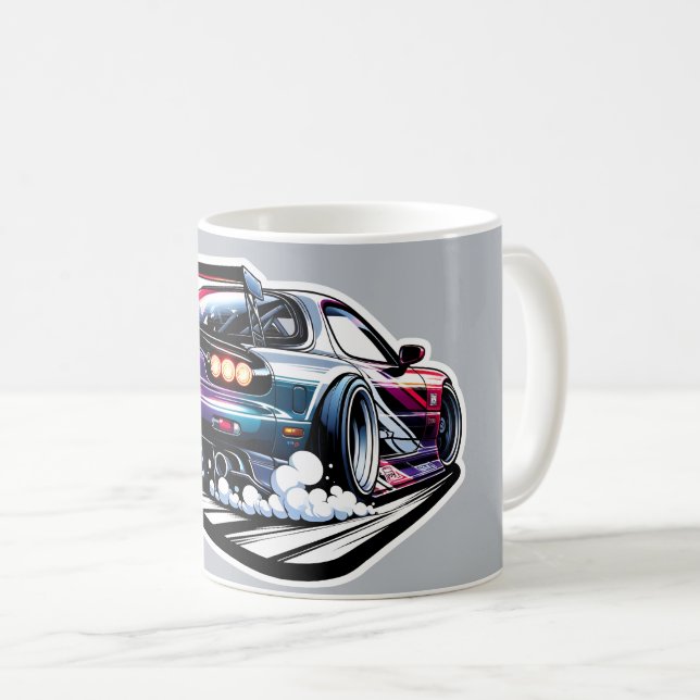 Taza De Café Mazda RX7 FD deriva (Anverso derecho)