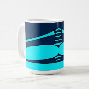 Taza De Café Mazipoodles Cocktail Press - Azul turquesa 