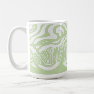 Taza De Café Mazipoodles Kente Savannah Sunshine - Mint White