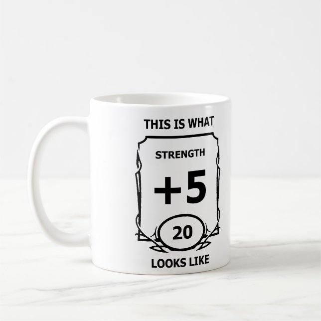 Taza De Café Mazmorras y dragones Fuerza Bomba (Izquierda)