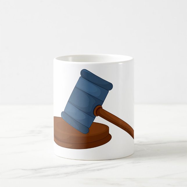 Taza De Café Mazo de juez de madera Tribunal (Subido por el creador)