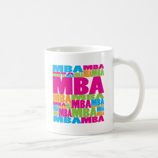 Taza De Café MBA colorido (Derecha)