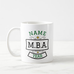 Taza De Café MBA Graduación Regalo Mug Personalizado