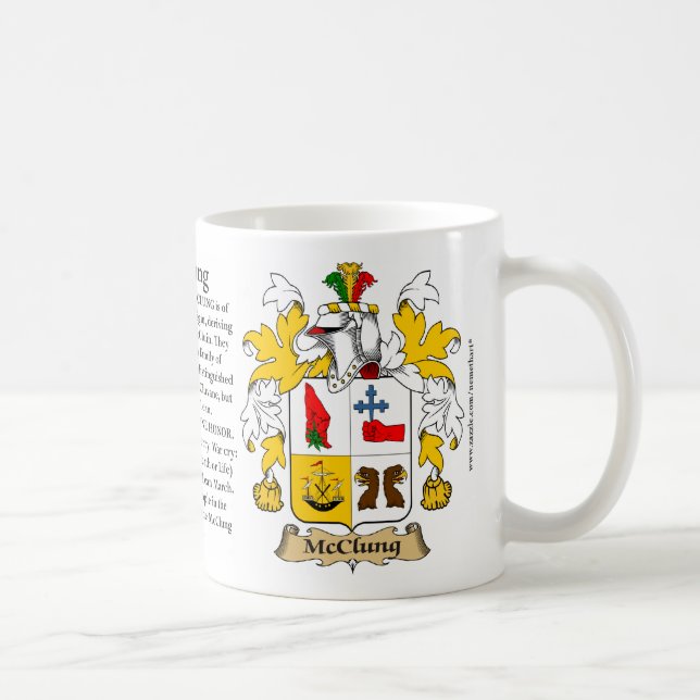 Taza De Café McClung, el origen, el significado y el escudo (Derecha)