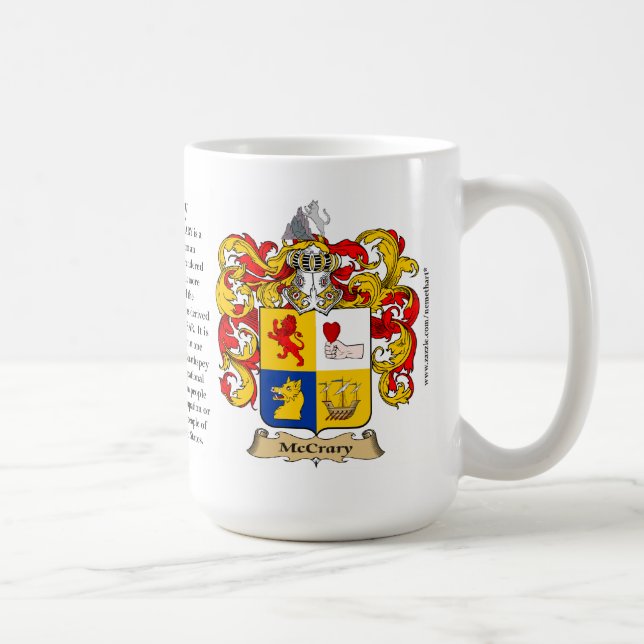 Taza De Café McCrary, el origen, el significado y el escudo (Derecha)