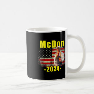 Taza De Café Mcdon 2024 Funny Donald Trump Cocina francesa frit