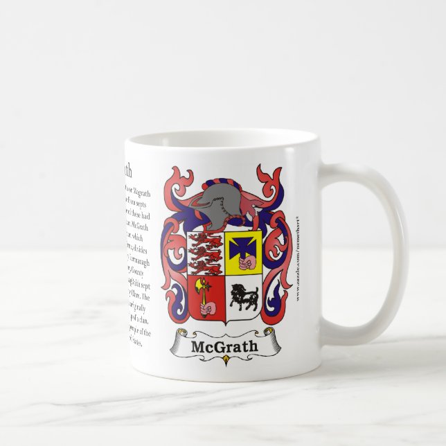 Taza De Café McGrath, origen, significado y el escudo (Derecha)