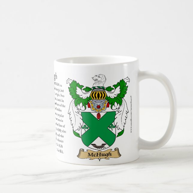 Taza De Café McHugh, el origen, el significado y el escudo (Derecha)